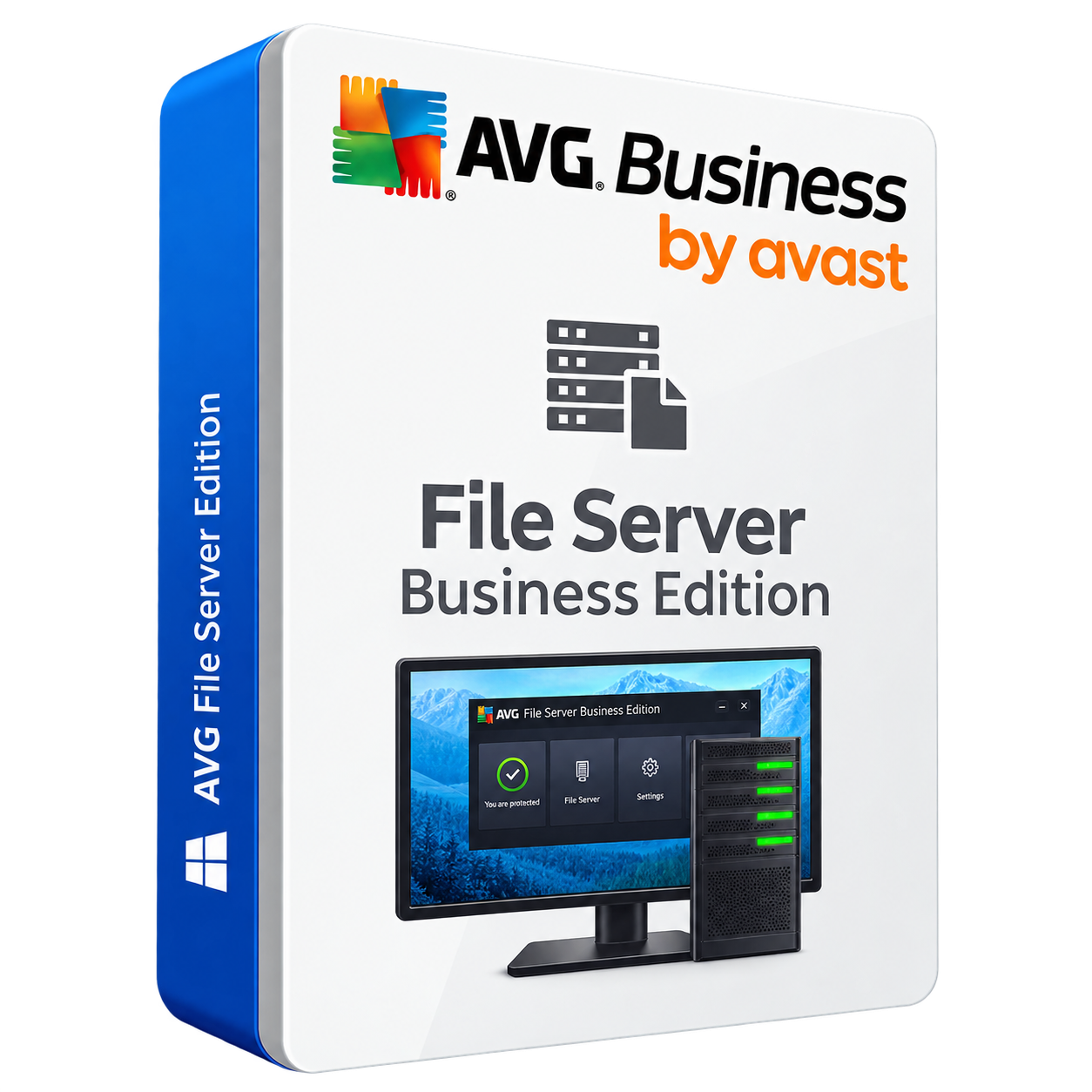 AVG Business File Server Business Edition product box